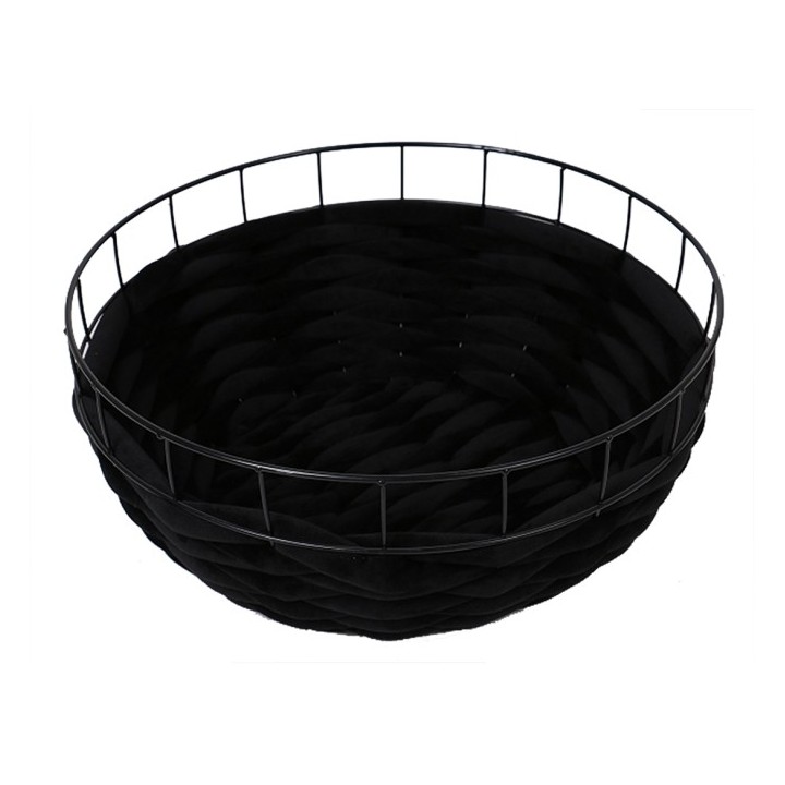 D&D Drahtkorb Ferry - schwarz - 60x60x25cm