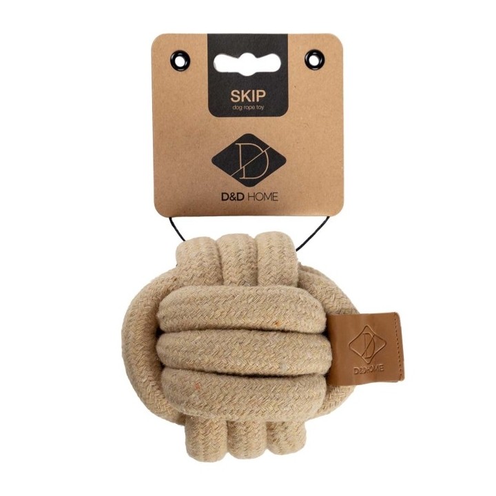 D&D Baumwollspielzeug Skip - sand - 6x6x6cm