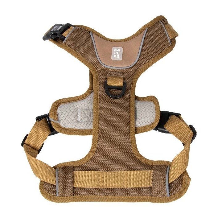 Duvoplus EXPLOR Ultimate Fit No-Pull-Geschirr - honey gold - L - 48-58cm - 58-81cm