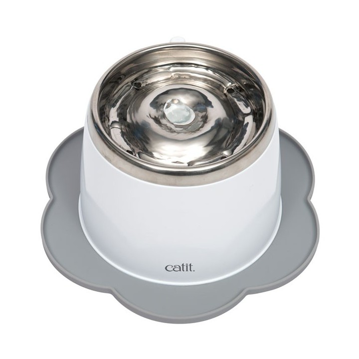CATIT Silikonmatte Blume - 30 cm - Grau