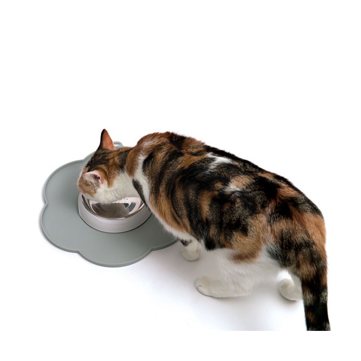 CATIT Silikonmatte Blume - 30 cm - Grau