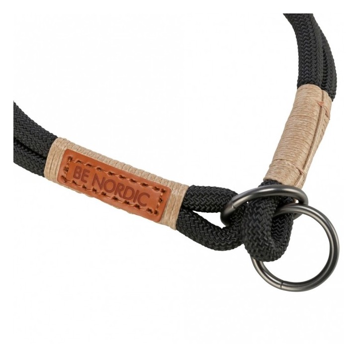 Trixie BE NORDIC Zug-Stopp-Halsband - schwarz - 50 cm