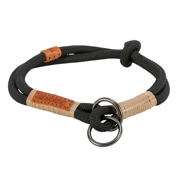 Trixie BE NORDIC Zug-Stopp-Halsband - schwarz - 55 cm