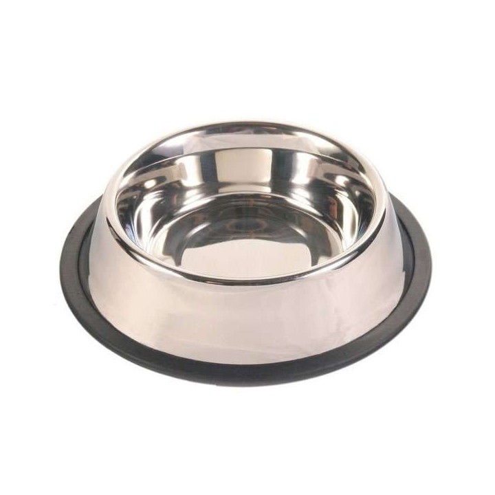 Trixie Edelstahlnapf mit Gummiring - 175 l