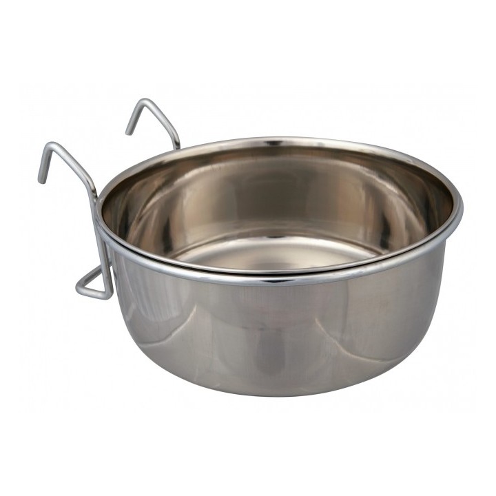 Trixie Edelstahlnapf mit Halter - 900 ml