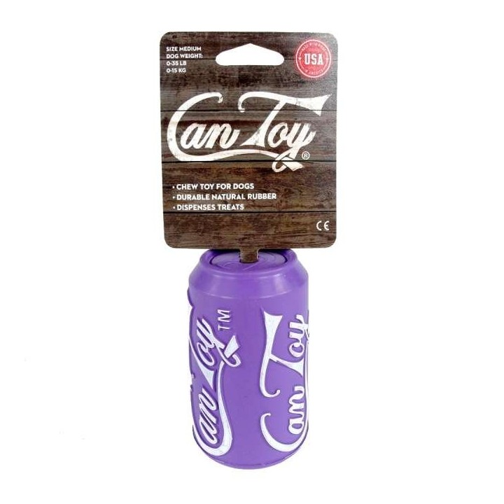 Can Toy Medium aus Naturkautschuk - made in USA - Lila