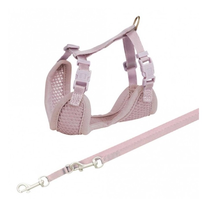 Trixie Junior Welpen-Softgeschirr mit Leine - flieder