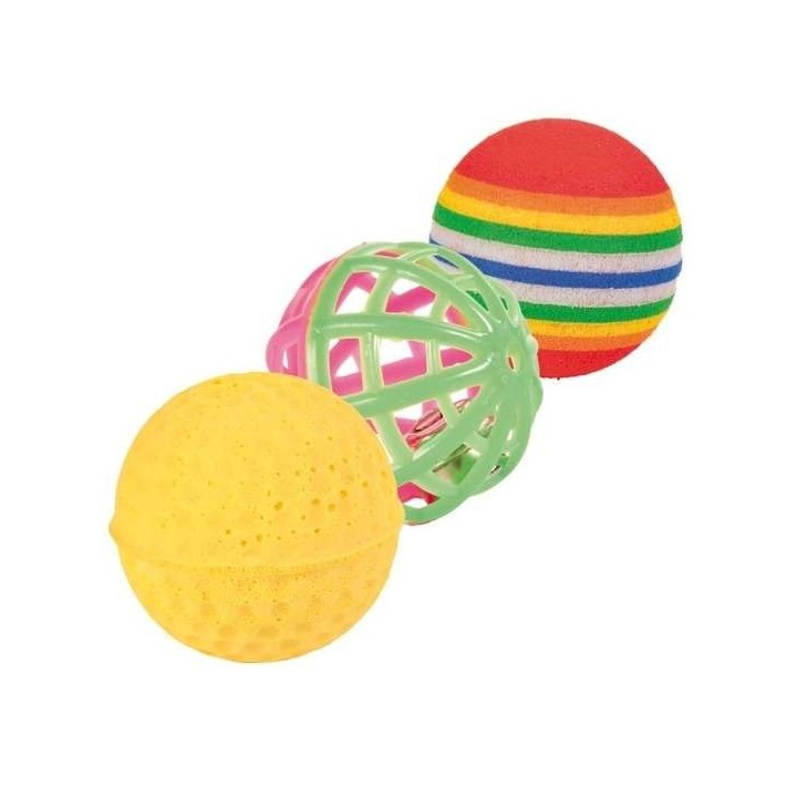 Trixie 3er Set Spielbälle - 35 - 4 cm