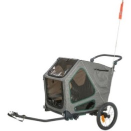 Trixie Fahrrad-Anhänger für große Hunde mit Federung - M / bis zu 35kg