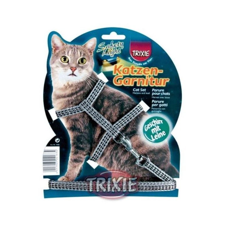 Trixie Katzen-Garnitur mit Leine reflektierend