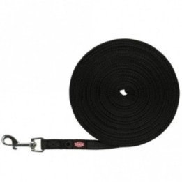 Trixie Schleppleine gummiert - schwarz - 10 m/15 mm