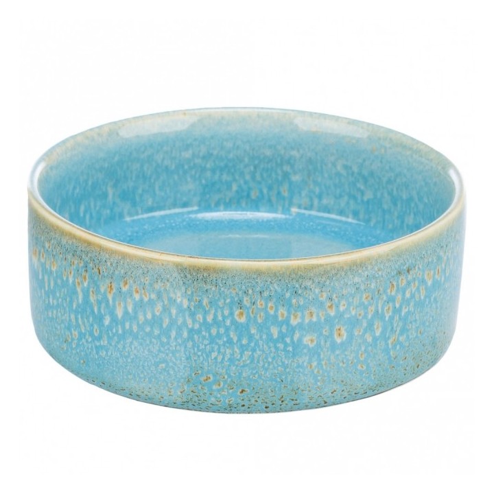 Trixie Keramiknapf mit Musterung - blau - 04 l/ø 13 cm