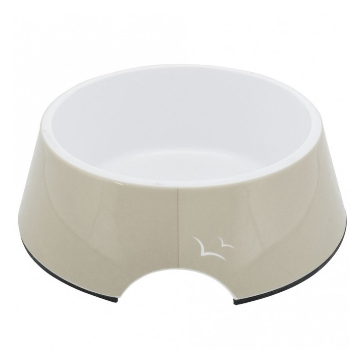 Trixie BE NORDIC Napf aus Melamin und Edelstahl - sand - 02 l/ø 14 cm