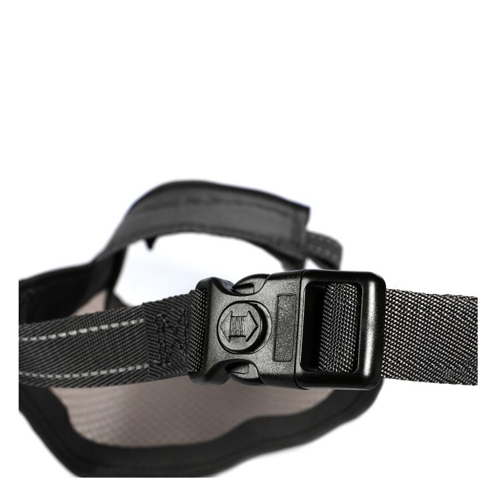 EBI Netz-Maulkorb - schwarz - L - 16-40cm / Ø18-23cm
