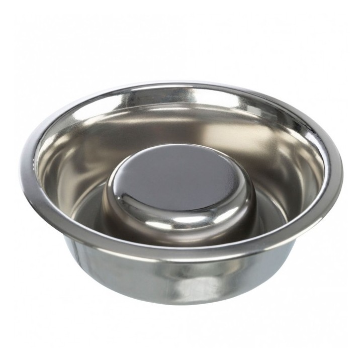 Trixie Slow Feeding Edelstahlnapf - 06 l/ø 17 cm