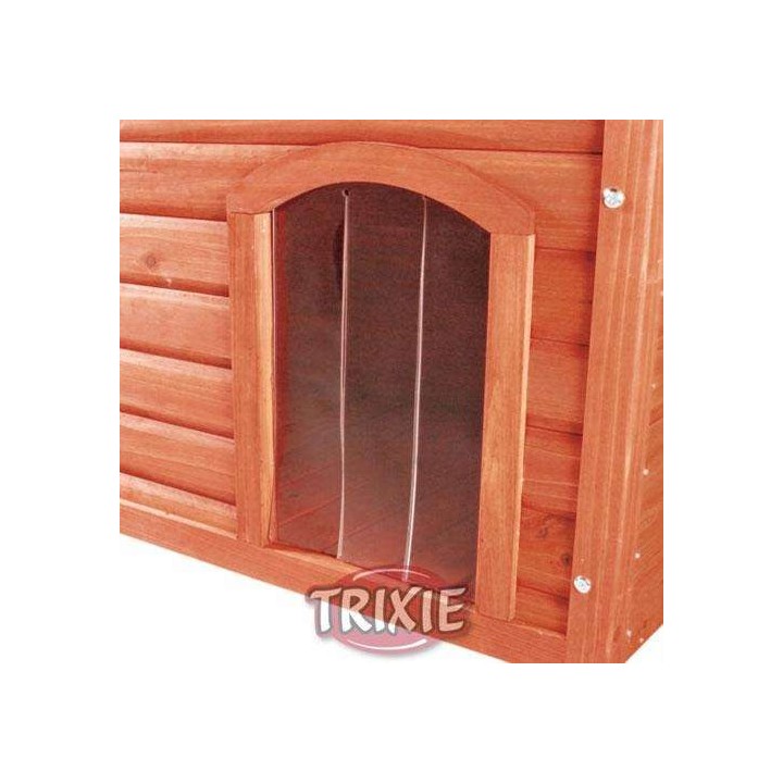 Trixie Kunststofftür f. NATURA Flachdach-Hundehütte - XL