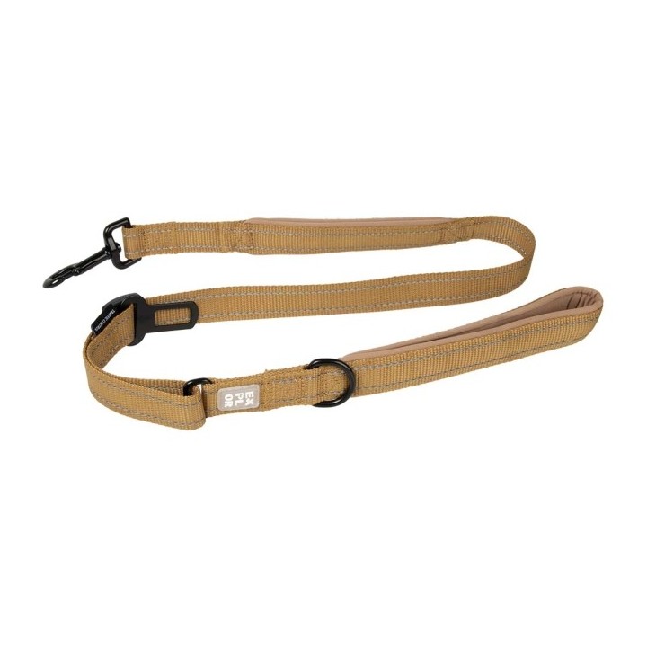 Duvoplus EXPLOR Ultimate Fit On-The-Road-Leine Fashion - honey gold - 130cm - 25mm