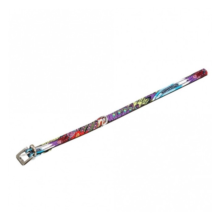 Karlie Halsband Peacock - grün/schwarz - 27 cm / 10 mm