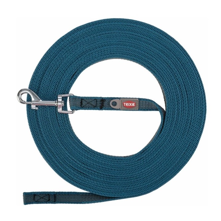 Trixie Schleppleine gummiert - petrol - 10 m/15 mm