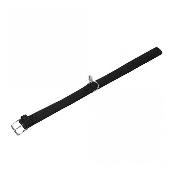Karlie Halsband Buffalo aus Kalbsleder - Schwarz - 65 cm/40 mm