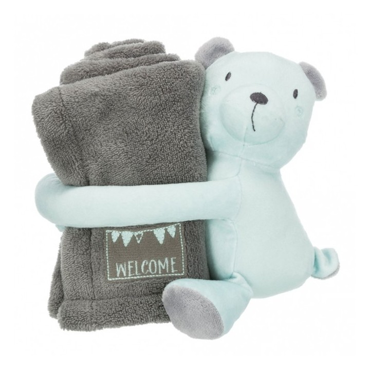 Trixie Junior Kuschel-Set - grau/mint
