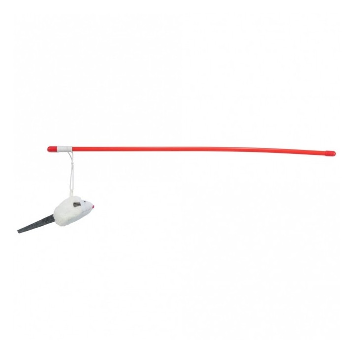 Trixie Spielangel mit Squeaky-Maus - 47 cm