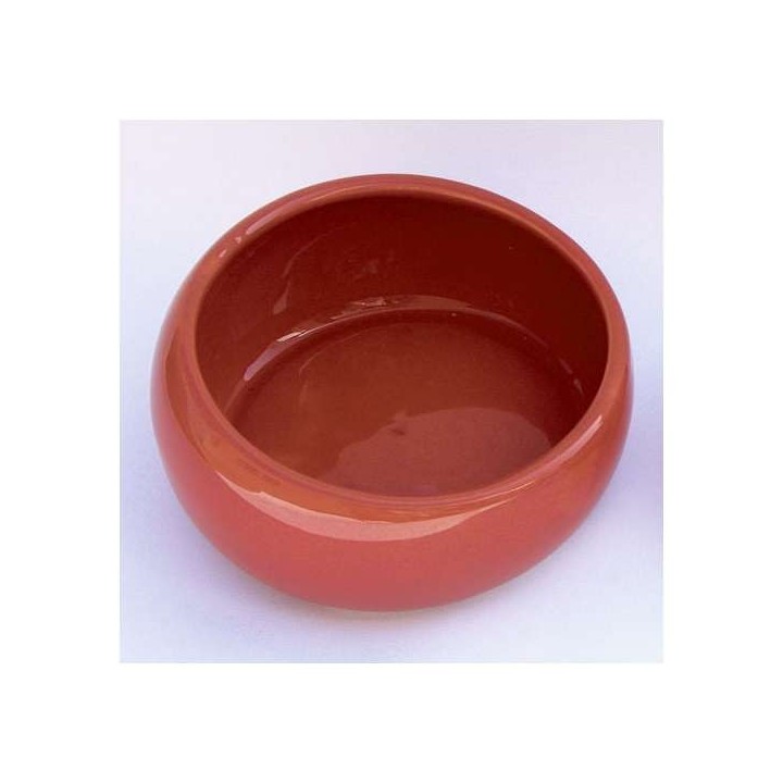 LIVING WORLD Ergonomischer Nagernapf groß terracotta