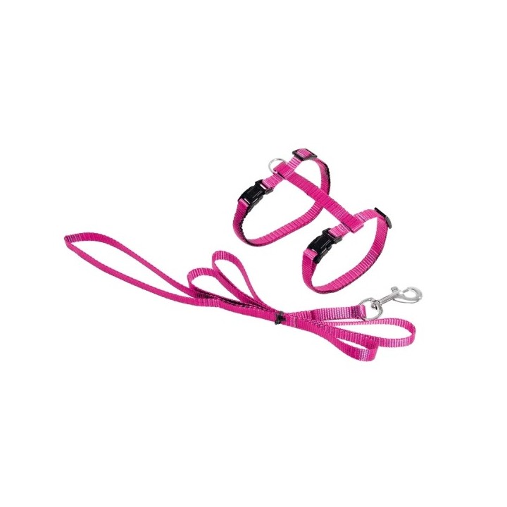 Karlie ASP Katzengeschirr mit Leine - Rosa