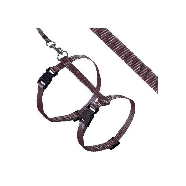 Karlie ASP Katzengeschirr mit Leine - Grau