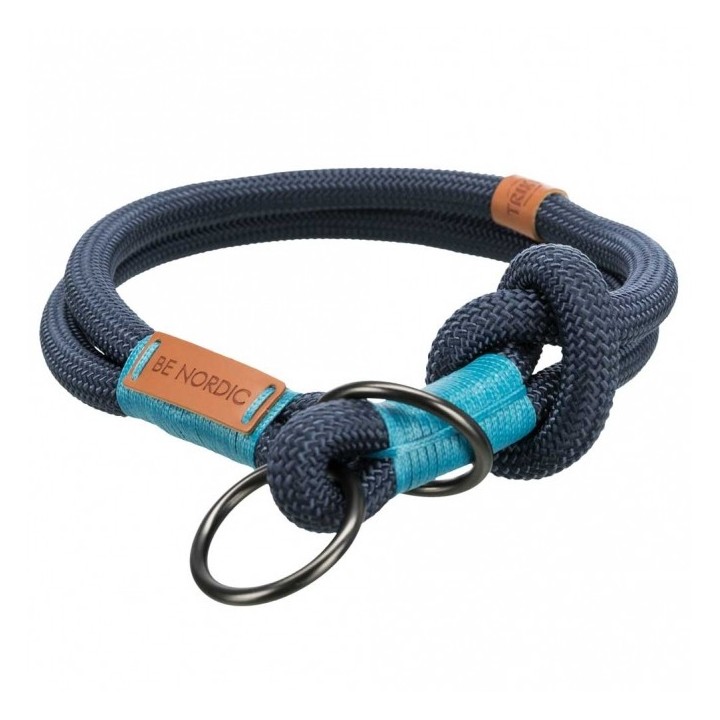Trixie BE NORDIC Zug-Stopp-Halsband - dunkelblau - 50 cm