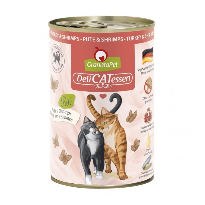 GranataPet Delicatessen Dose Pute & Shrimps - 400 g