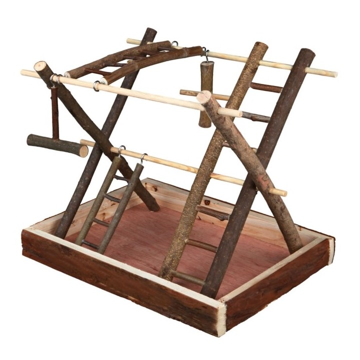 Trixie Vogelspielplatz aus Naturholz - 35 x 27 x 30 cm