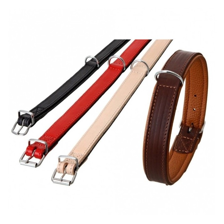 Karlie Rondo Halsband unterlegt - Rot - 18mm/42cm