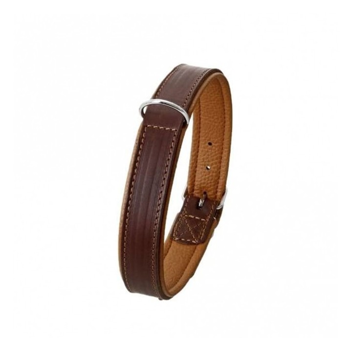 Karlie Rondo Halsband unterlegt - Braun - 22 mm / 52 cm