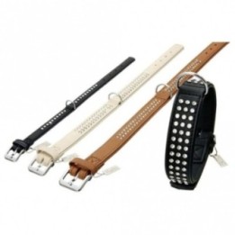 Karlie Nordic Strass Halsband - Biscuit Hellbeige - 40 mm / 65 cm