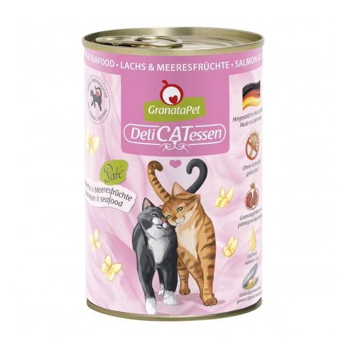 GranataPet Delicatessen Dose Lachs & Meeresfrüchte - 400 g