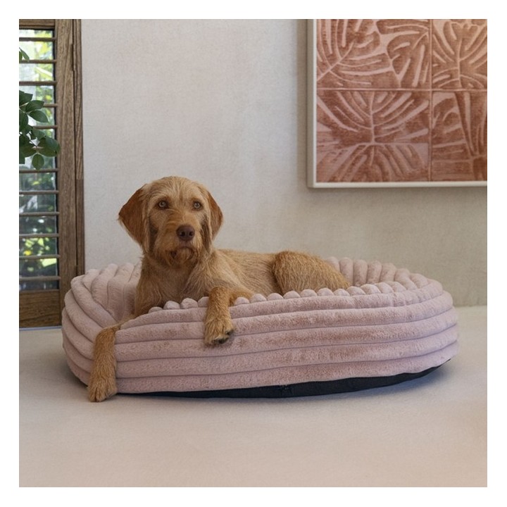 Designed by Lotte Hundebett Reza - rund rosa - 95 x 20 cm