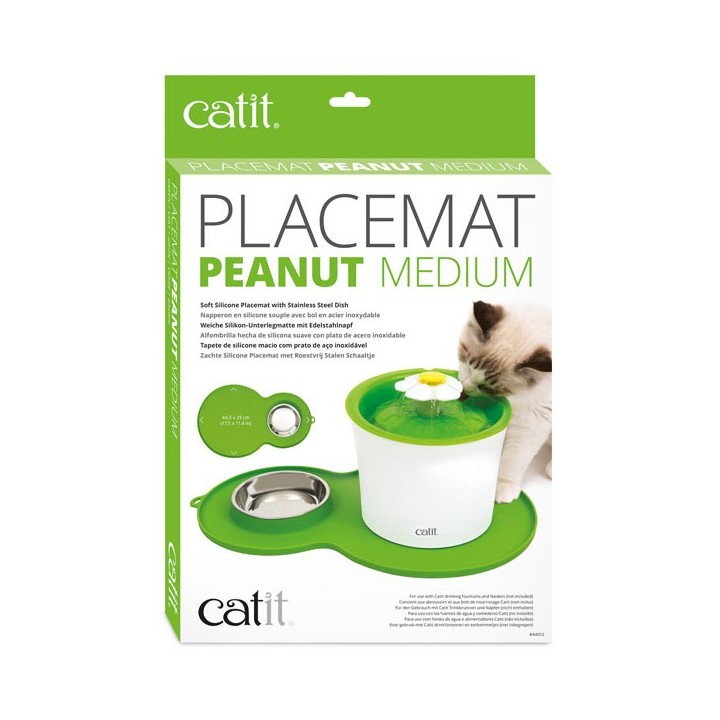 CATIT Silikonmatte Erdnuss - 46 x 29 cm - Grün