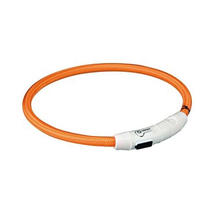 Trixie Flash Leuchtring USB Orange - M-L