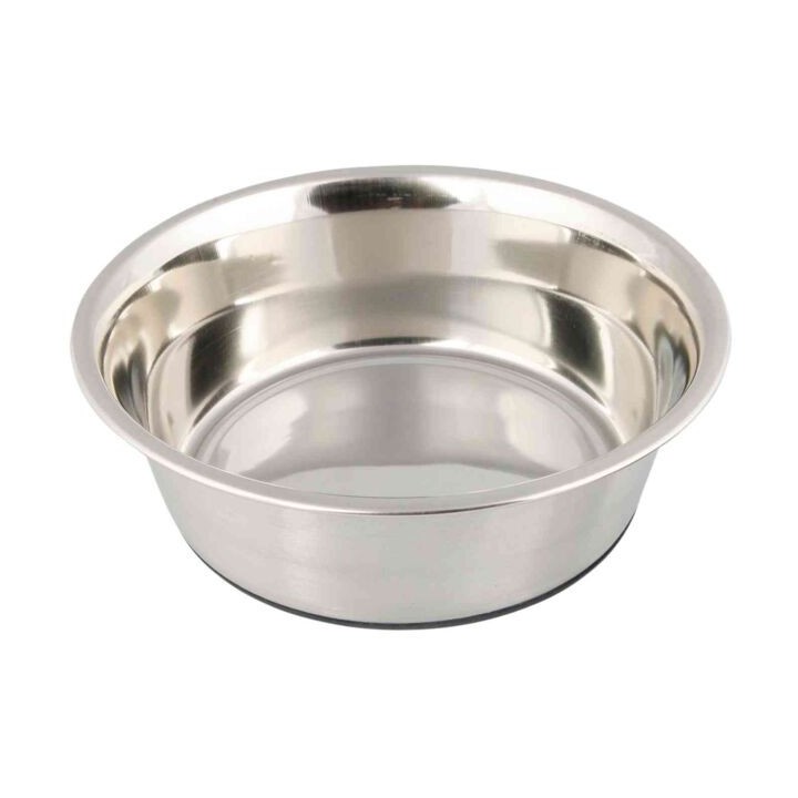 Trixie Edelstahlnapf mit Gummiboden - 05 l/ø 14 cm