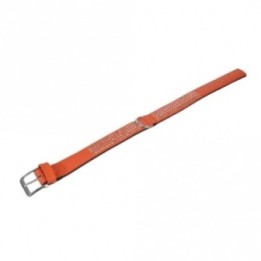 Karlie Vintage Strass Halsband - Mandarine - 4-reihig 65cm/40mm