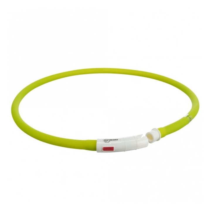 Trixie Flash Leuchtring USB aus Silikon - bunt