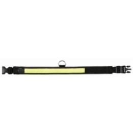 Trixie Flash  Reflect Halsband - Schwarz-Gelb - L-XL 55-70cm