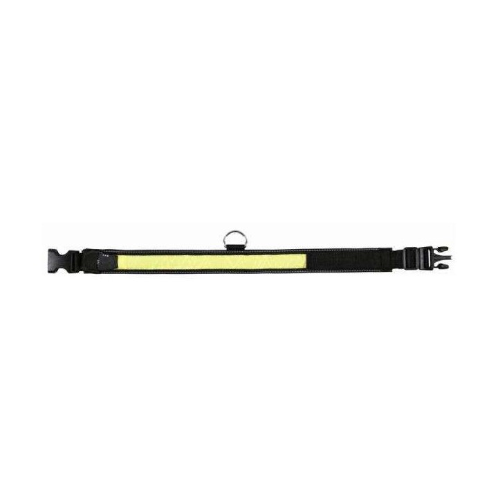 Trixie Flash  Reflect Halsband - Schwarz-Gelb - L-XL 55-70cm