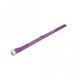 Karlie Buffalo Strass-Halsband - Violett - 3-reihig 65cm/40mm