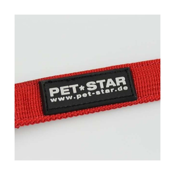 Pet-Star Leine passend zum Pet-Star Softgeschirr / Netzgeschirr - Rot