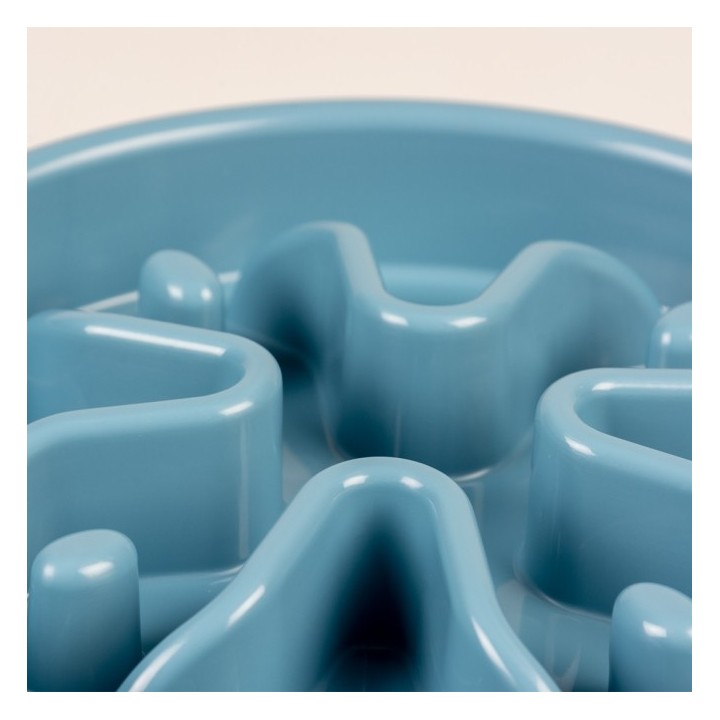 Duvoplus Anti-Schlingnapf - petrolblau - 300ml / 19x19x4cm