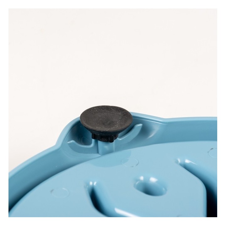 Duvoplus Anti-Schlingnapf - petrolblau - 1000ml / 32x32x6cm