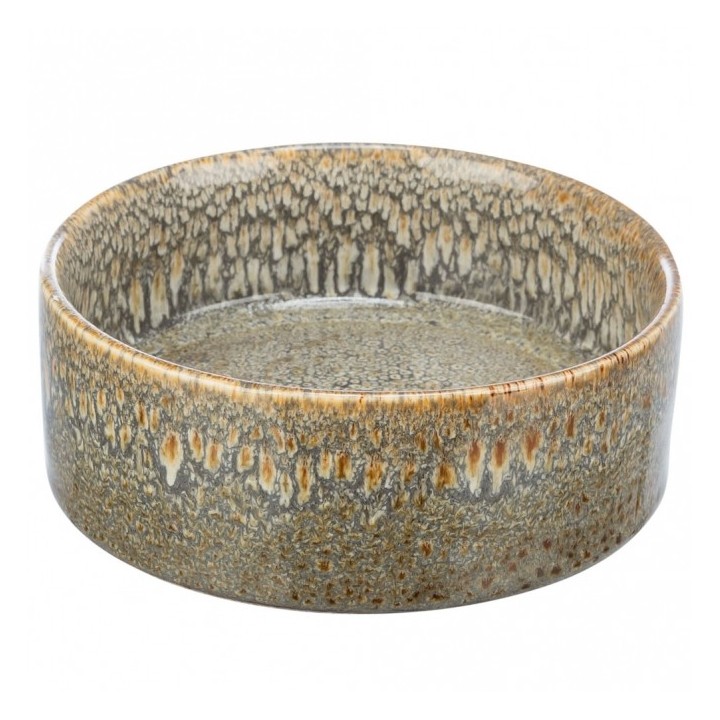 Trixie Keramiknapf mit Musterung - braun - 04 l/ø 13 cm