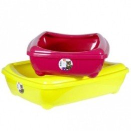 Karlie Flamingo Katzentoilette mit Rand Arist-O-Tray Hawai - 57 x 43 x 165 cm